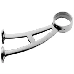 Lavi Industries 44-402/1h Satin Stainless Steel Bar Footrail Bracket 1-1/2 Od