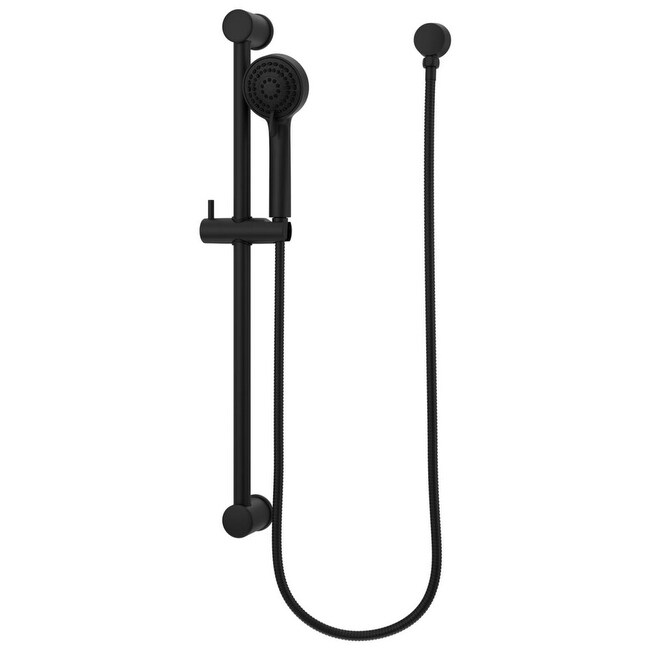 Pfister LG16-500 Holliston 1.75 GPM Multi Function Hand Shower Package - Includes Slide Bar Hose and Wall Supply Matte Black Showers Hand Showers