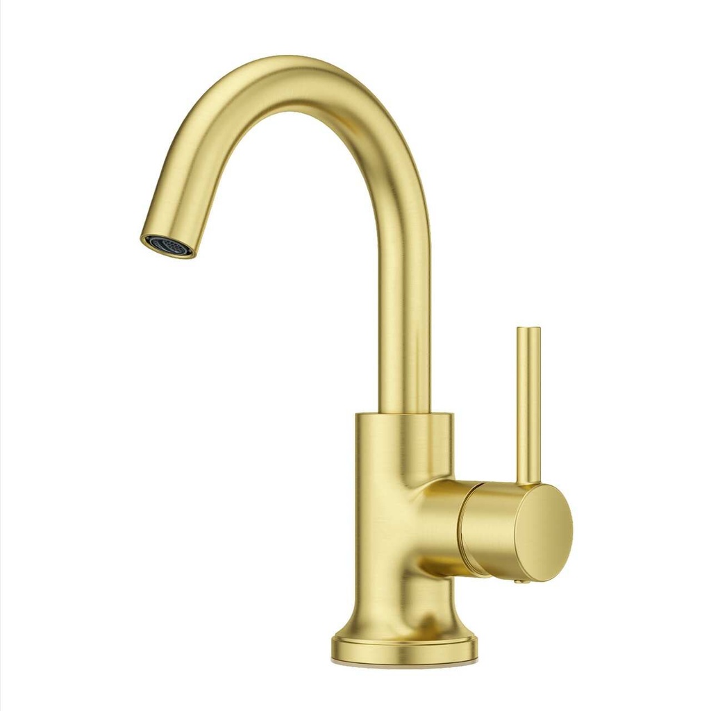 [LG42-TNT2BG] Pfister LG42-TNT2 Tenet 1.2 GPM Single Hole Bathroom Faucet Brushed Gold Faucet Bathroom Sink Faucets Single Handle