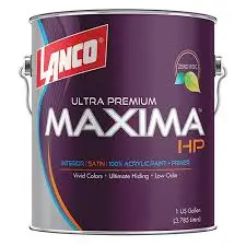 [MA32254] LANCO MAXIMA HP INT SATIN WHT GL
