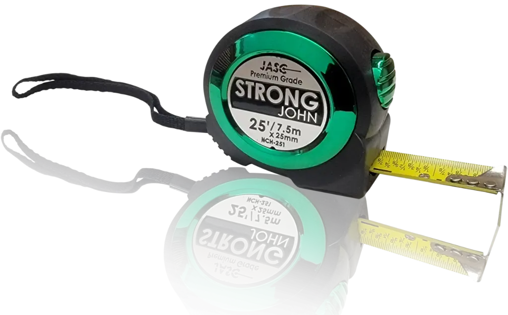 [NCH-251] STRONG J TAPE MEASURE 1X25' GREE