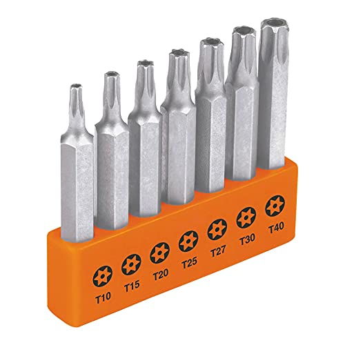 TRUPER P7-20TS 2" Torx Insert Bit W/Lock Set. Power Tool. 7 Pack