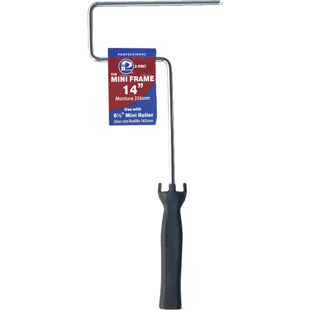 Mini Paint Roller Frame, Frame, Plastic Handle, 6-1/2" Rollers
