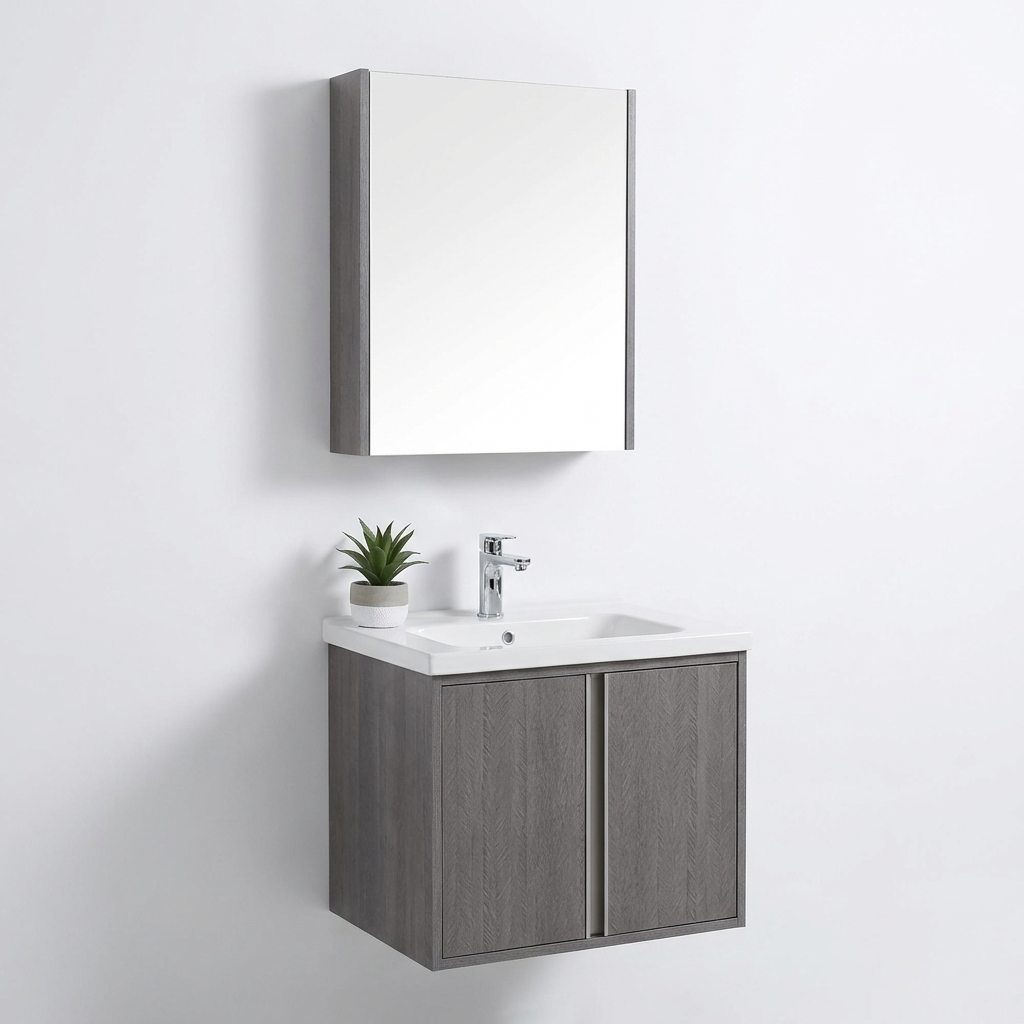 CONJ. PVC HAYES GRAY W 24"