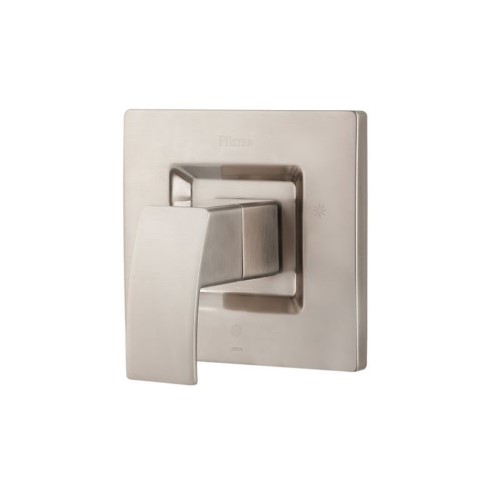 Pfister R89-1DF Kenzo Pressure Balanced Valve Trim Only with Single Lever Handle - Less Rough in Brushed Nickel Showers Valve Trim Only Pressure