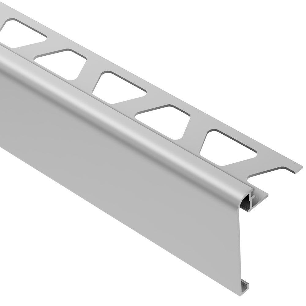 Rondec-Step Satin Anodized Aluminum 3/8 in. X 8 Ft. 2-1/2 in. Metal Tile Edging Trim