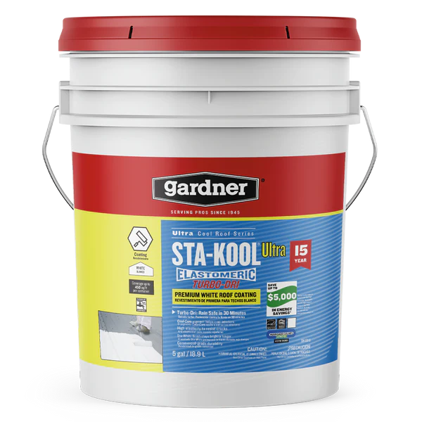 5 Gal. Sta-Kool Premium Turbo-Dri White Roof Coating