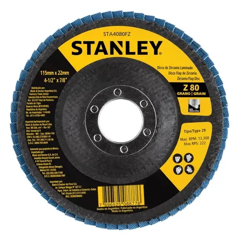 [STA4080FZ] STANLEY DISCO FLAP 4-1/2X7/8 80G