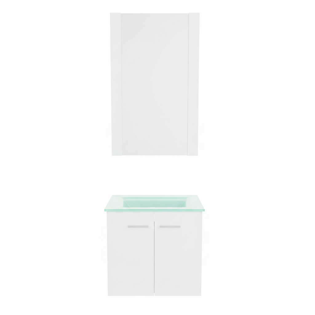 [TH21605] CONJ. VANITY PVC WHT 20X13