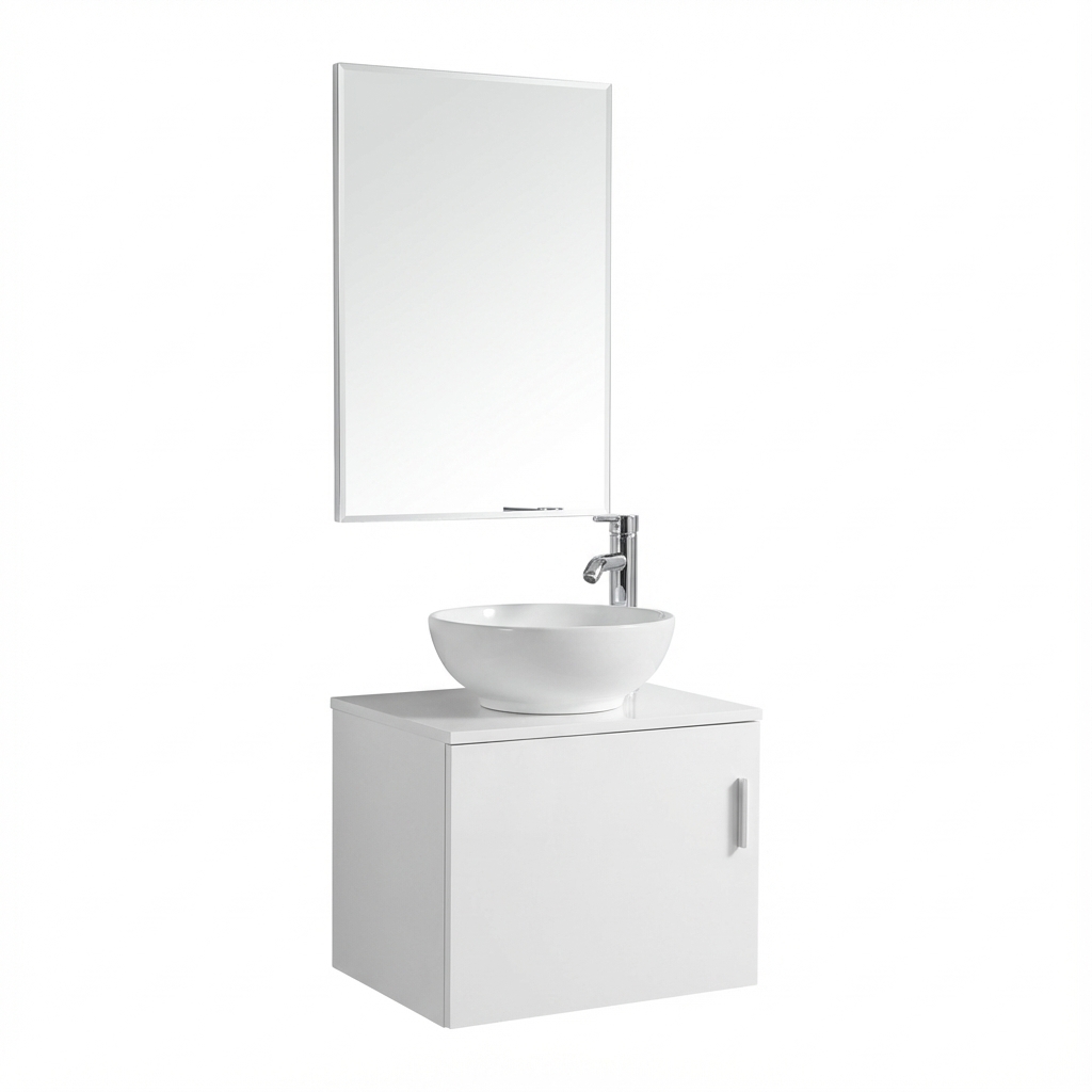 [TPW500W] CONJ. PVC MUEB.ESPJ.LAV WHITE