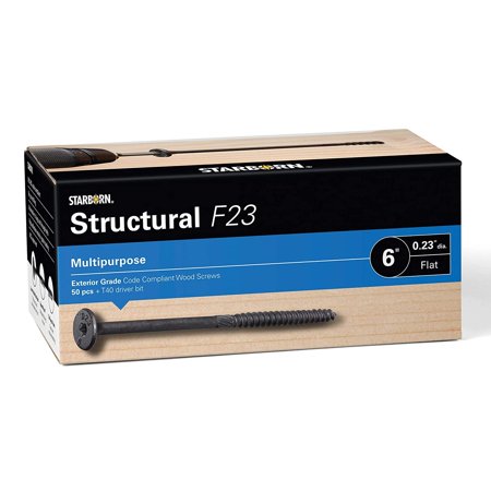 Starborn Structural F23 Multi-Purpose Flat Head Wood Screw