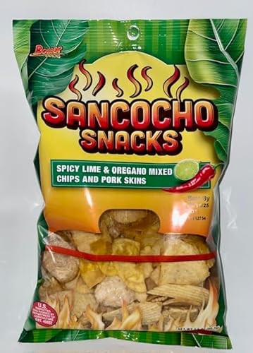 [0397] Bemar Snacks Sancocho Spicy Lime & Oregano Mixed Chips and Pork Skins 24 Bags/3.5oz per Bag