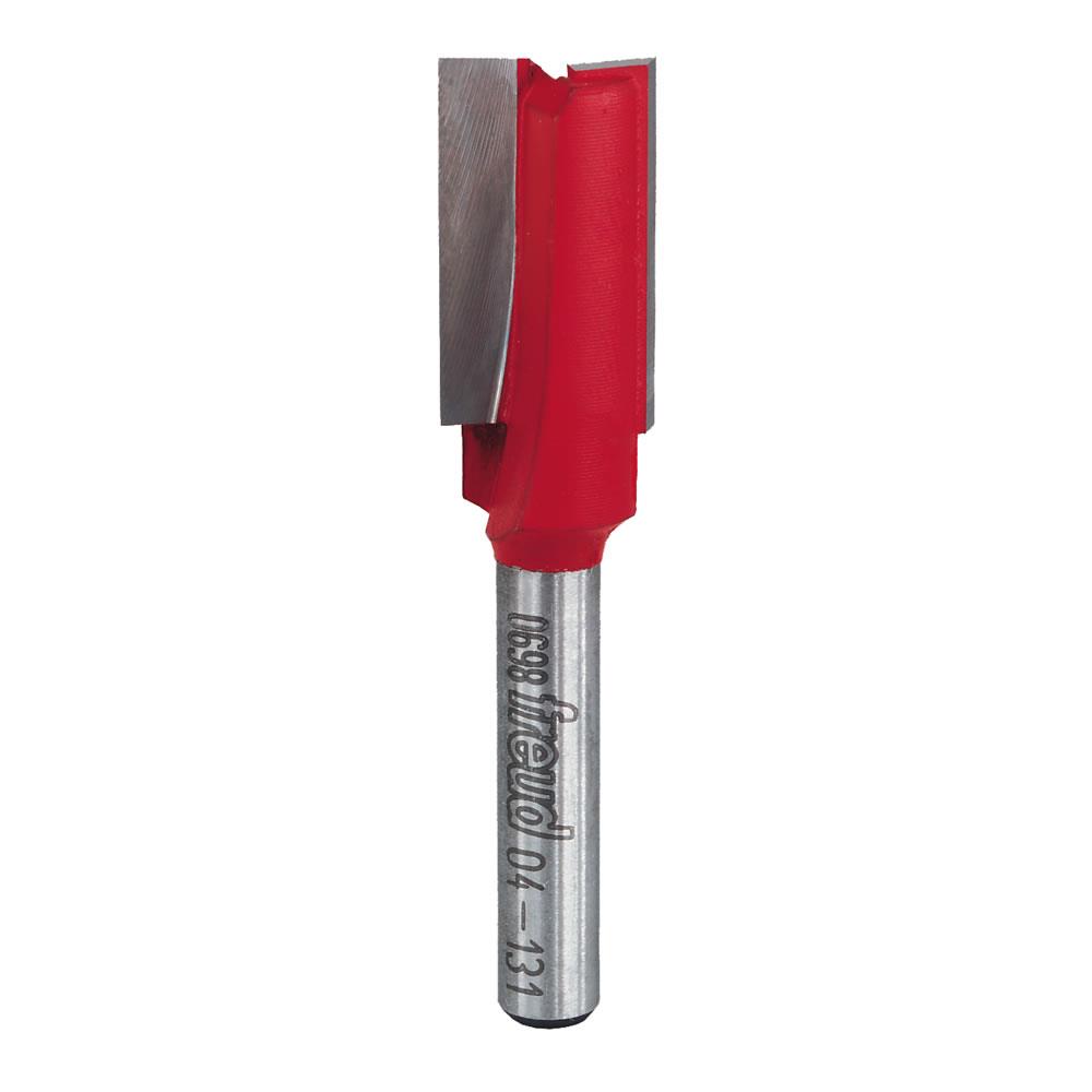 Freud 1/2 in. (Dia.) Double Flute Straight Bit with 1/4 in. Shank - 04-131