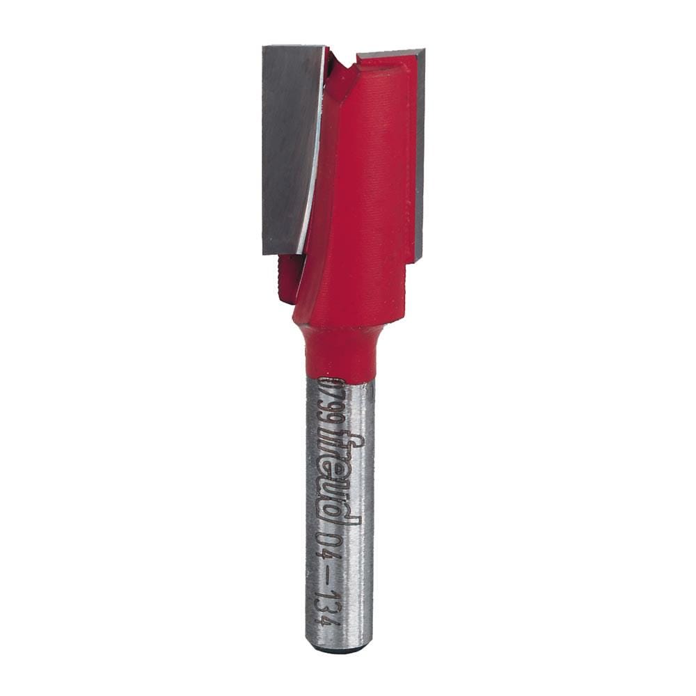 Freud 9/16 in. (Dia.) Double Flute Straight Bit with 1/4 in. Shank - 04-134