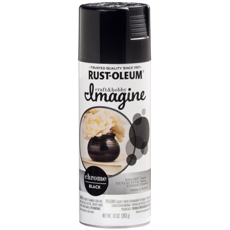 Rust-Oleum Imagine Smooth Chrome Black Spray Paint 10 Oz