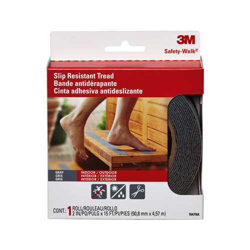 3M Safety-Walk Gray Anti-Slip Tape 2 in. W X 180 in. L 1 Pk