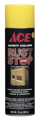 KRYLON I00026A00 "ACE RUST STOP" SPRAY ENAMEL SAFETY YELLOW