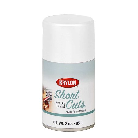 Krylon SCS-055 3 Oz Flat White Short Cuts Spray Paint