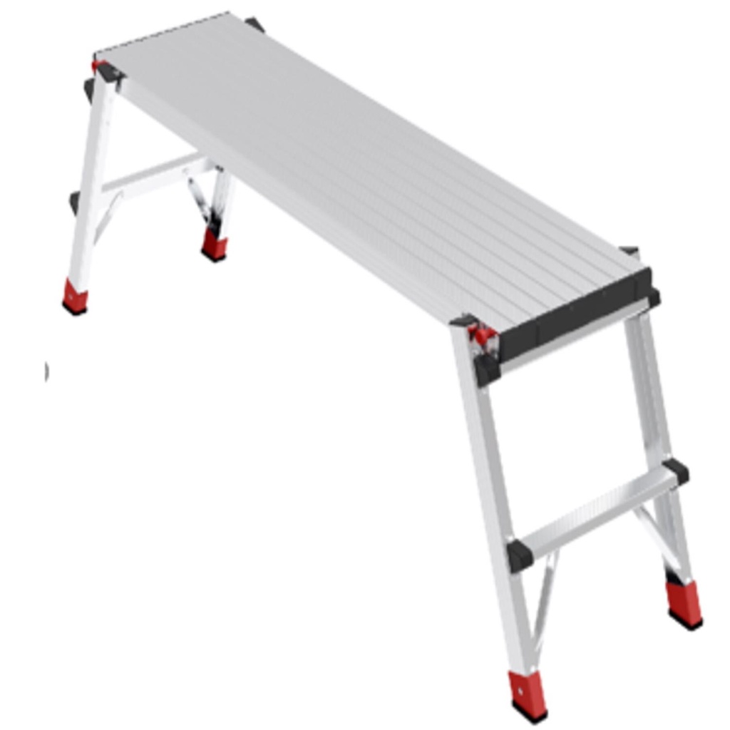 Lift Ladders Aluminum Silver Work Platform 1 Pk