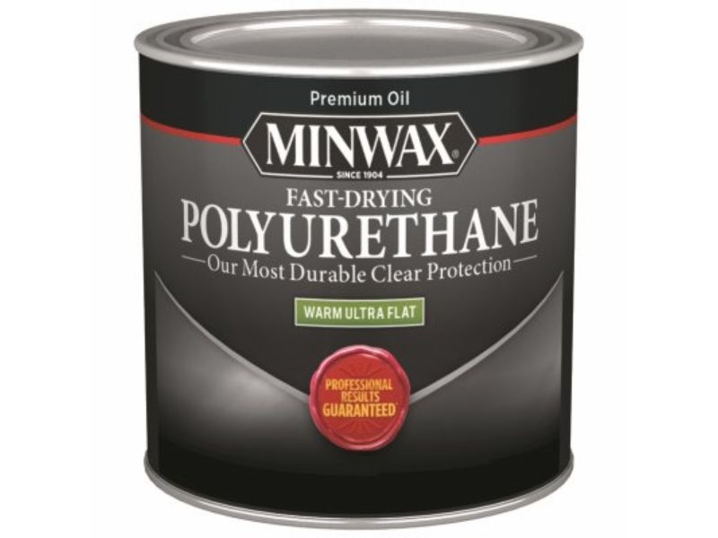 Minwax Warm Ultra Flat Clear Oil-Based Fast-Drying Polyurethane 0.5 Pt
