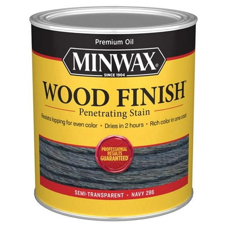 Minwax Wood Finish Semi-Transparent Navy Oil-Based Penetrating Wood Stain 1 Qt