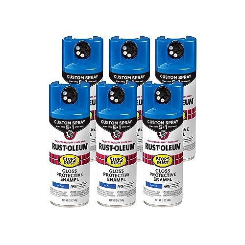 [1027032] Rust-Oleum Stops Rust Custom Spray 5-in-1 Gloss Sail Blue Spray Paint 12 Oz