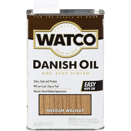 [1031491] Watco Rust-Oleum Transparent Natural Oil-Based Danish Oil 1 Qt.