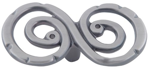 Atlas Homewares 103-P 2-3/4-Inch Signature Scroll Small S-Scroll Knob, Pewter