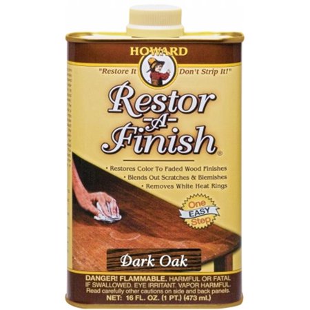 Howard Restor-a-Finish Semi-Transparent Dark Oak Oil-Based Wood Restorer 1 Pt
