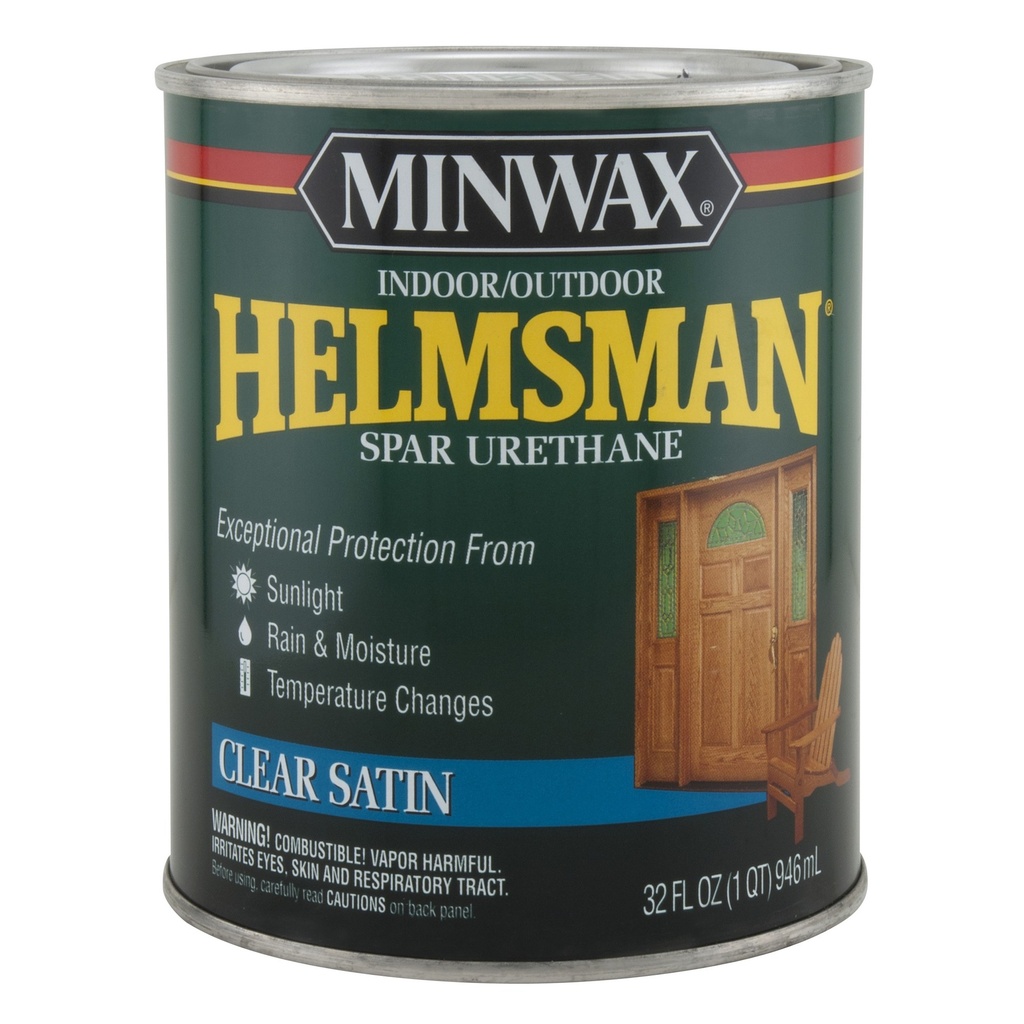 Minwax Helmsman Satin Clear Oil-Based Spar Urethane 1 Qt