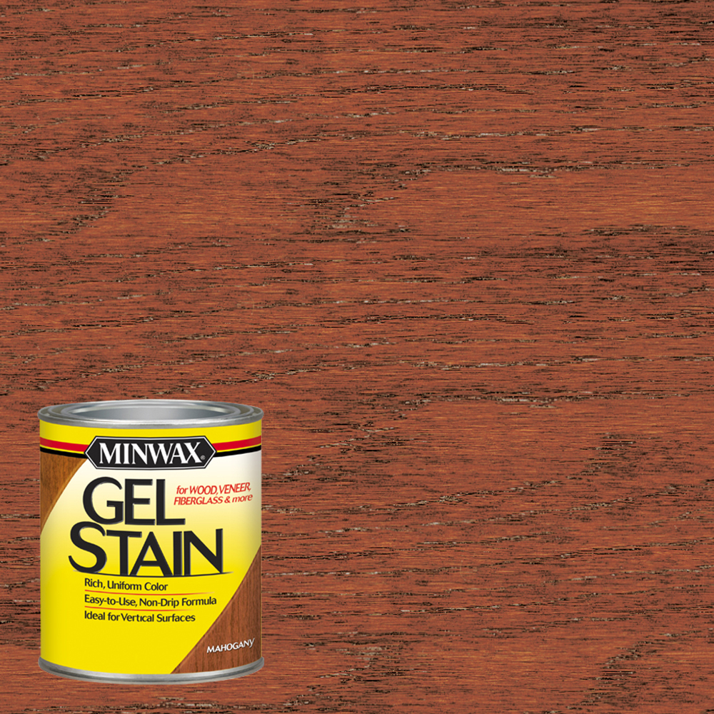 Minwax Gel Stain Semi-Transparent Mahogany Oil-Based Gel Stain 1 Qt