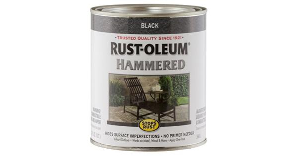 Rust-Oleum 1 Qt Stops Rust Hammered Black Protective Enamel Paint