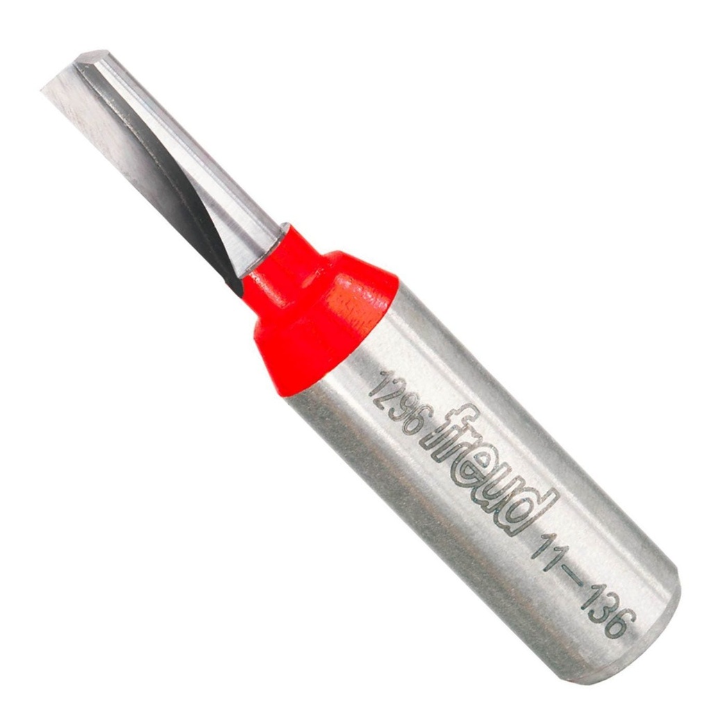 Single Flute Straight Bit,1/4" Dia