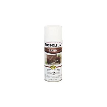 [1121425] Rust-Oleum Stops Rust Satin White Spray Paint 12 Oz.