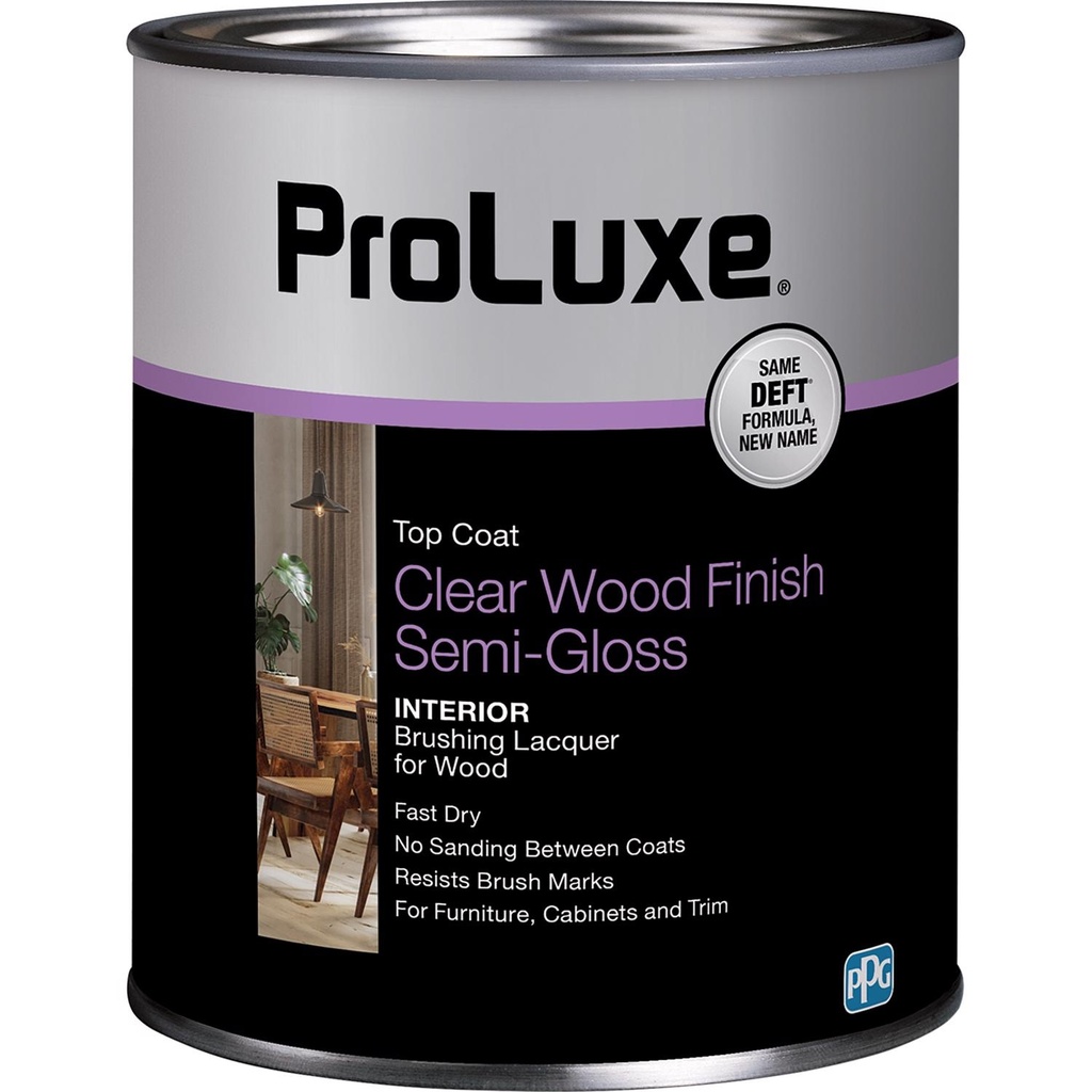 ProLuxe Semi-Gloss Clear Oil-Based Brushing Lacquer 1 Qt