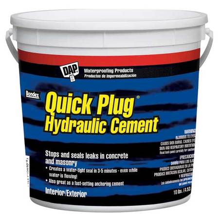 DAP Quick Plug Hydraulic & Anchoring Cement 10 Lb Gray