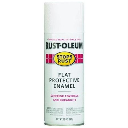 12 Oz. Protective Enamel Flat White Spray Paint