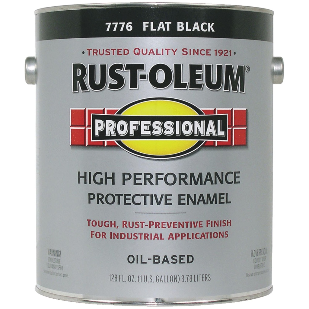 [12041] 1 Gal. High Performance Protective Enamel Flat Black Oil-Based Interior/Exterior Paint