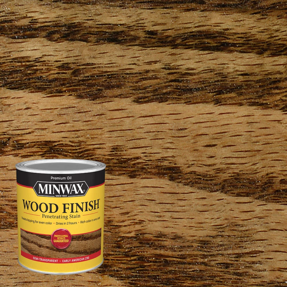 Minwax Wood Finish Semi-Transparent Early American Oil-Based Oil Stain 1 Qt.