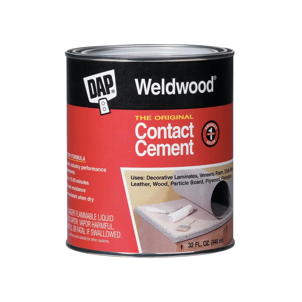 DAP Weldwood High Strength Rubber Tan Contact Cement 1 Qt