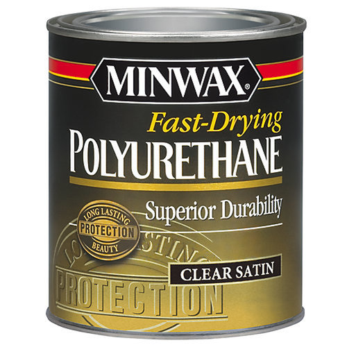 Minwax Warm Satin Clear Oil-Based Fast-Drying Polyurethane 0.5 Pt