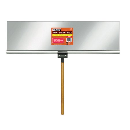 Allway 9 in. W X 36 in. L Gray Aluminum Paint Spray Shield
