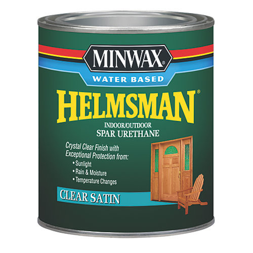 Minwax Helmsman Satin Clear Water-Based Spar Urethane 1 Qt
