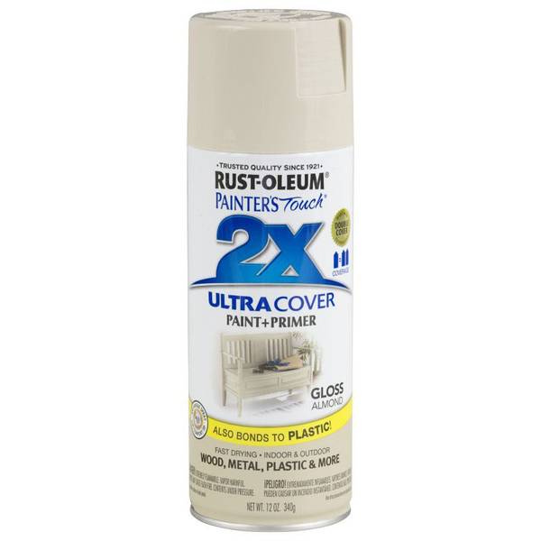 1396035 Painters Touch 2X Ultra Cover Paint Plus Primer Almond Gloss Spray Paint
