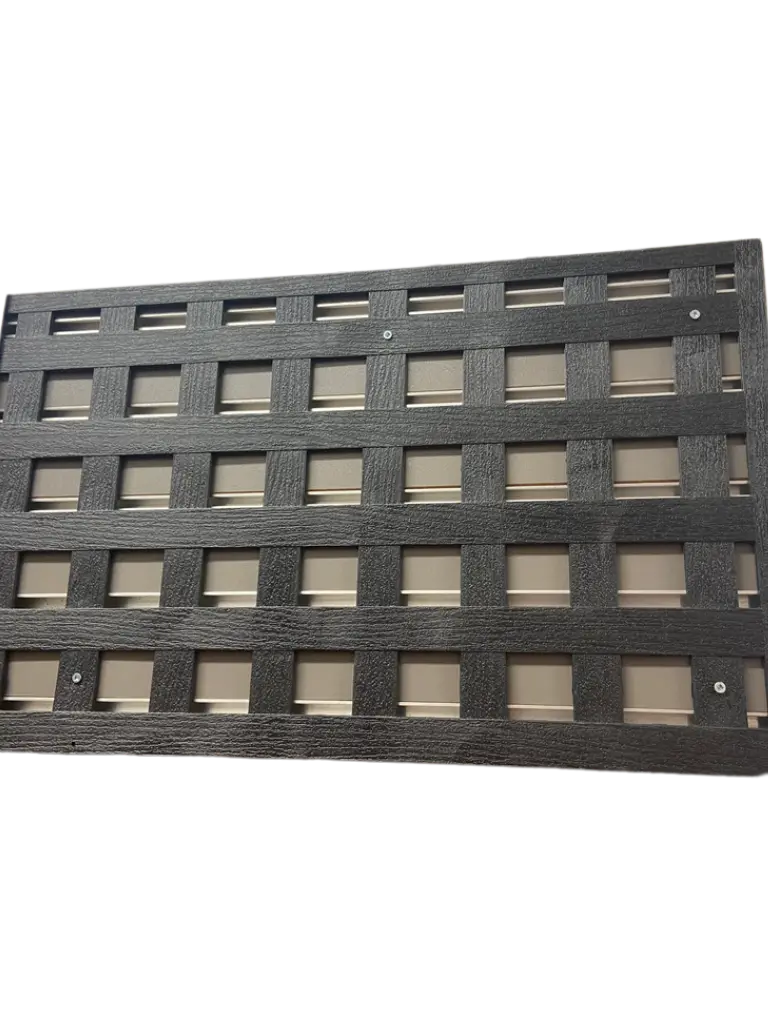 PANEL LAT. PVC CUAD. 4X8 BLACK