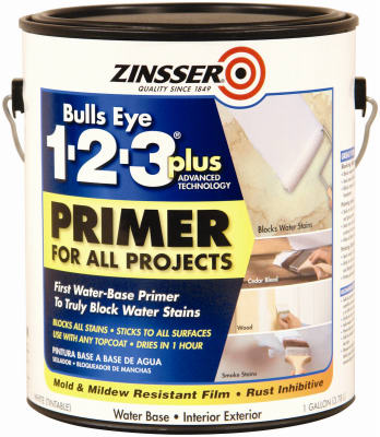 Zinsser Bulls Eye 123 Plus White Primer 1 Gal.