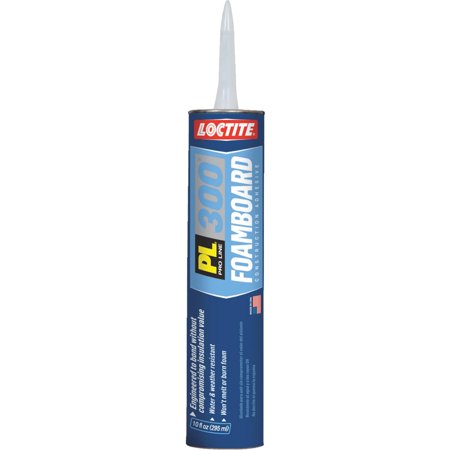 Loctite PL 300 Foamboard Acrylic Latex Construction Adhesive 10 Oz.