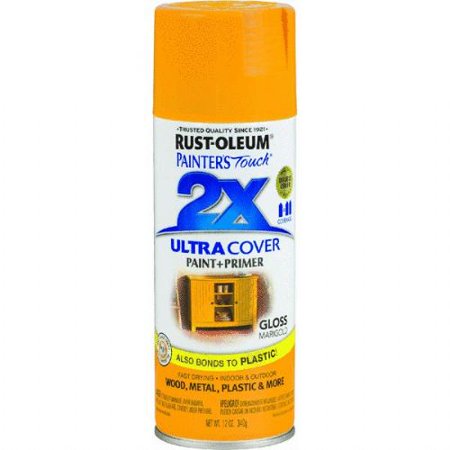 Rust-Oleum Painter's Touch Ultra Cover Gloss Marigold Spray Paint 12 Oz.