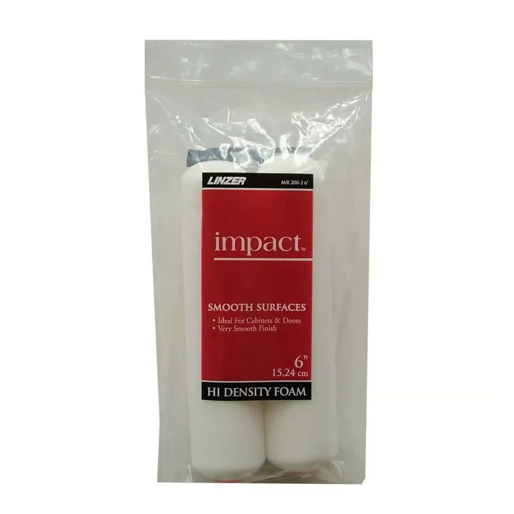 [1458496] Linzer Impact Foam 6 in. W Mini Paint Roller Cover 2 Pk