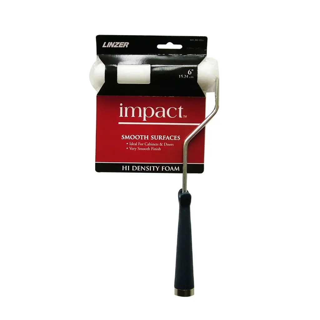 [1459148] Linzer Impact 6 in. W Mini Paint Roller Frame and Cover Threaded End
